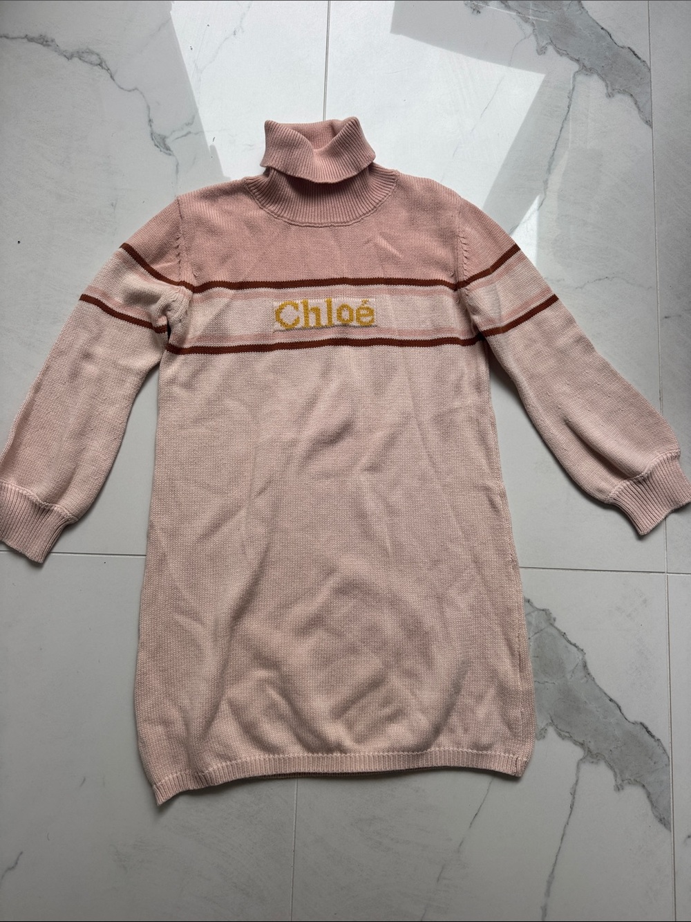 Girls knit sweater dress